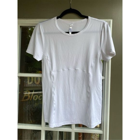 Fabletics Phoenix Short-Sleeve Top, White Shirt- Size Small, MSRP $65, EUC - Picture 4 of 10
